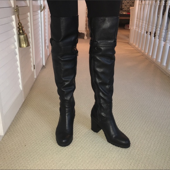 vera wang over the knee boots